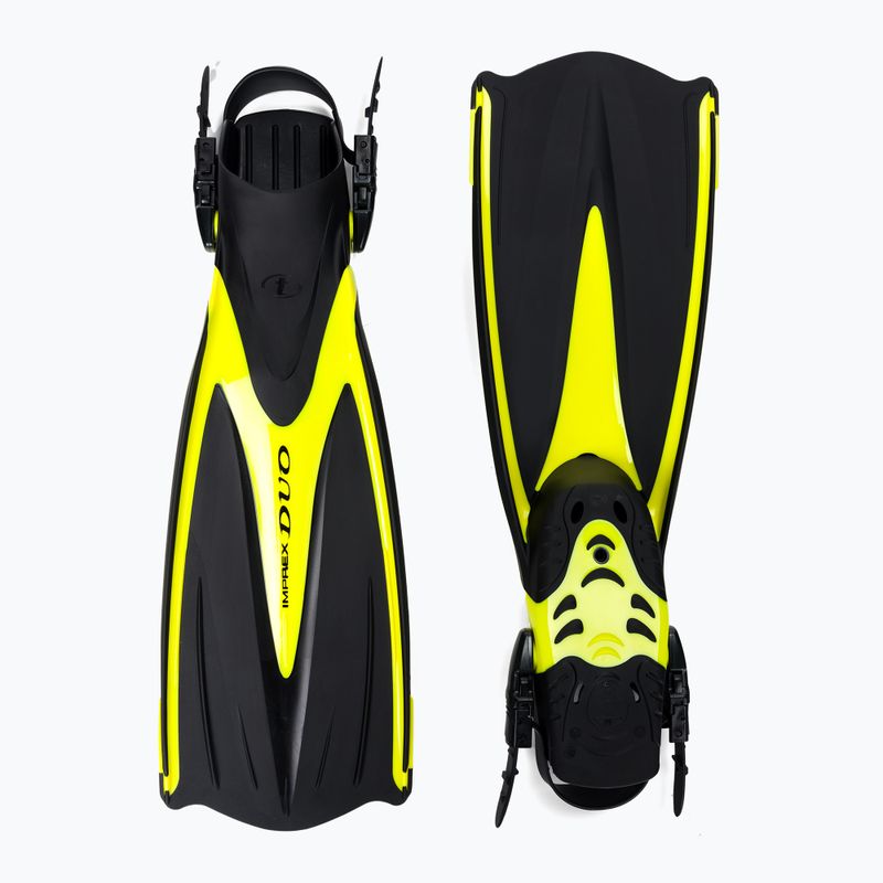 TUSA Imprex Duo diving fins black and yellow SF-0102 2
