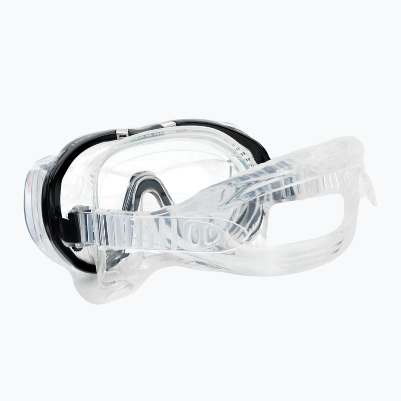 TUSA Tri-Quest Fd Diving Mask Black and Clear M-3001 4