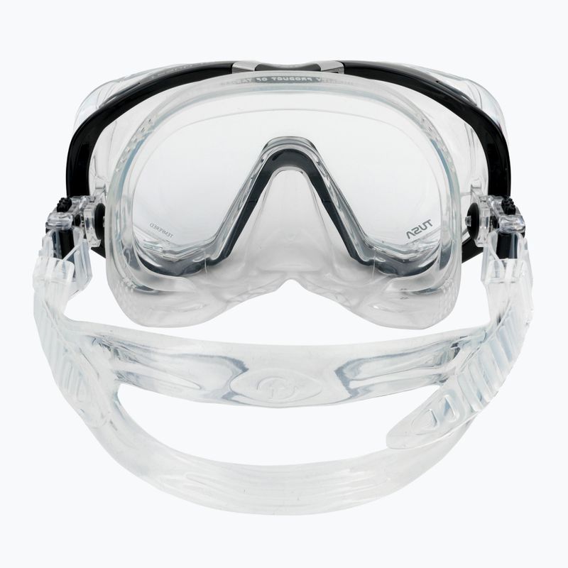 TUSA Tri-Quest Fd Diving Mask Black and Clear M-3001 5