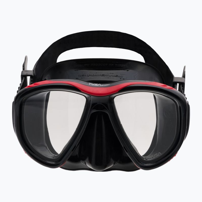 TUSA Powerview diving set black/red UC 2425 2