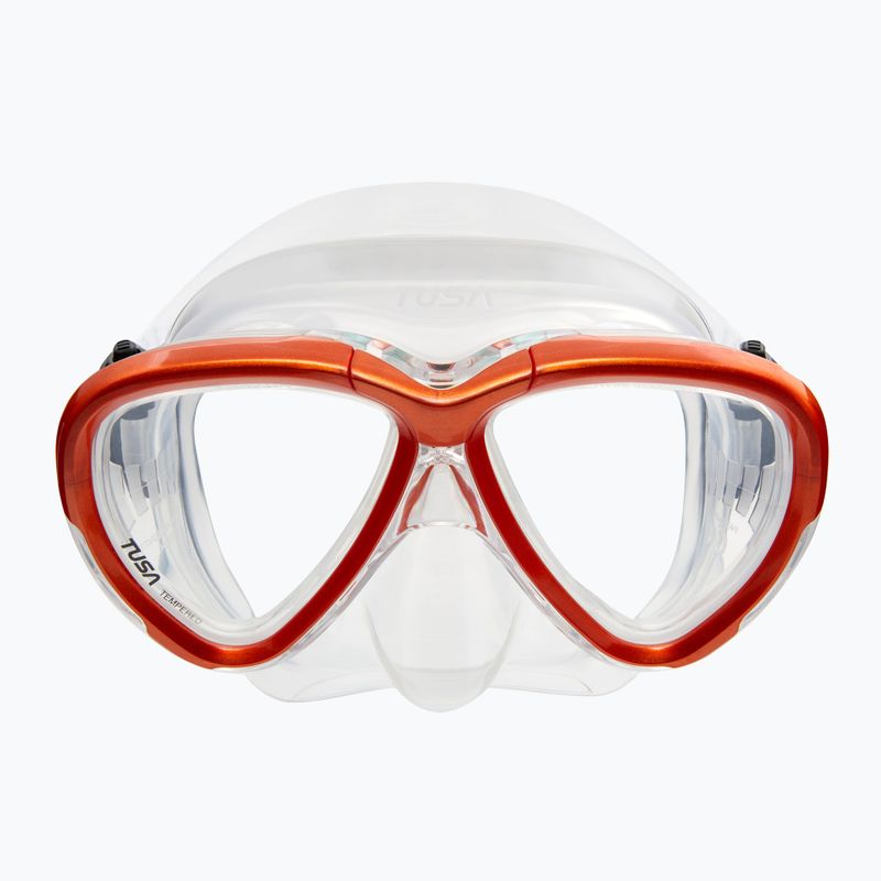 TUSA Intega Diving Mask Orange and Clear 2004 2