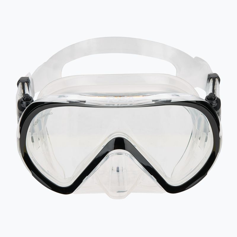 TUSA Ino black / clear snorkelling mask 2