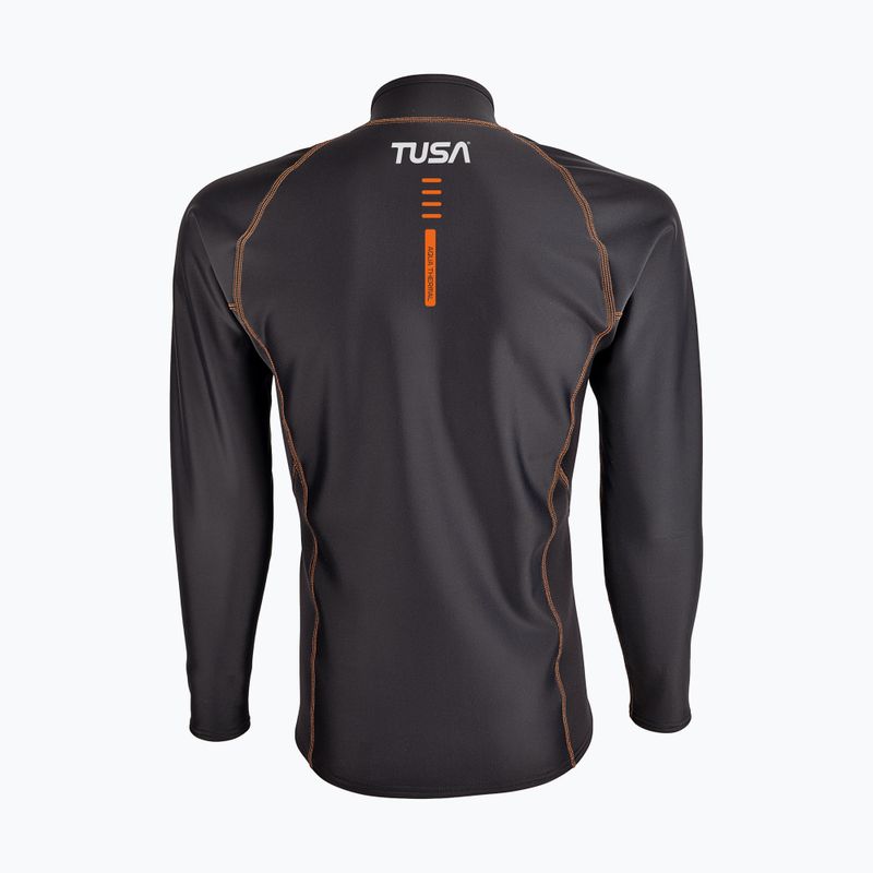 Men's swimming longsleeve TUSA Rashguard Thermal black 2