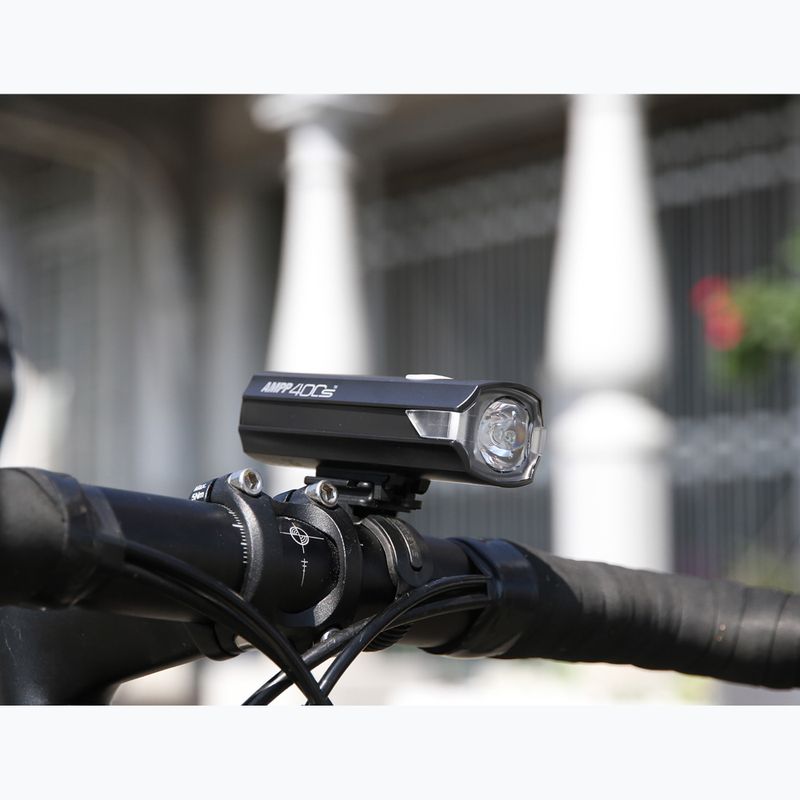 Front bike light Cateye AMPP 400S HL-EL084SRC black 2