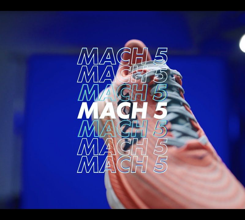 Women's running shoes HOKA Mach 5 orange-purple 1127894-ICYC 18