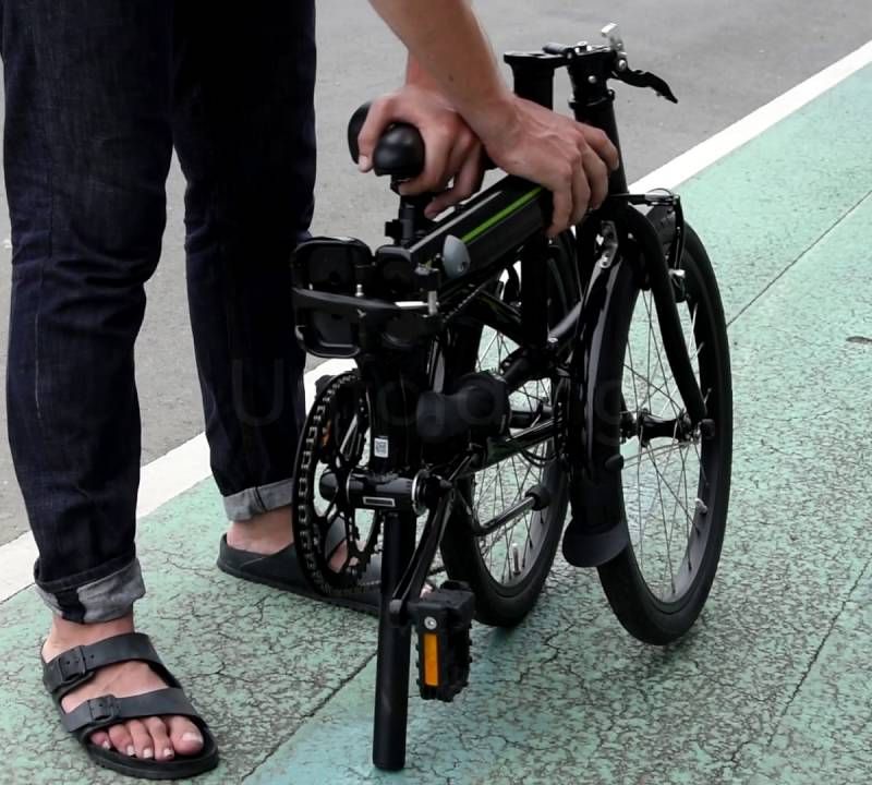 Folding city bike Tern LINK B7 navy blue 10