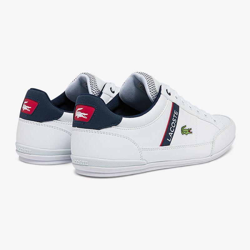 Lacoste men's shoes 40CMA0067 white/navy/red 10