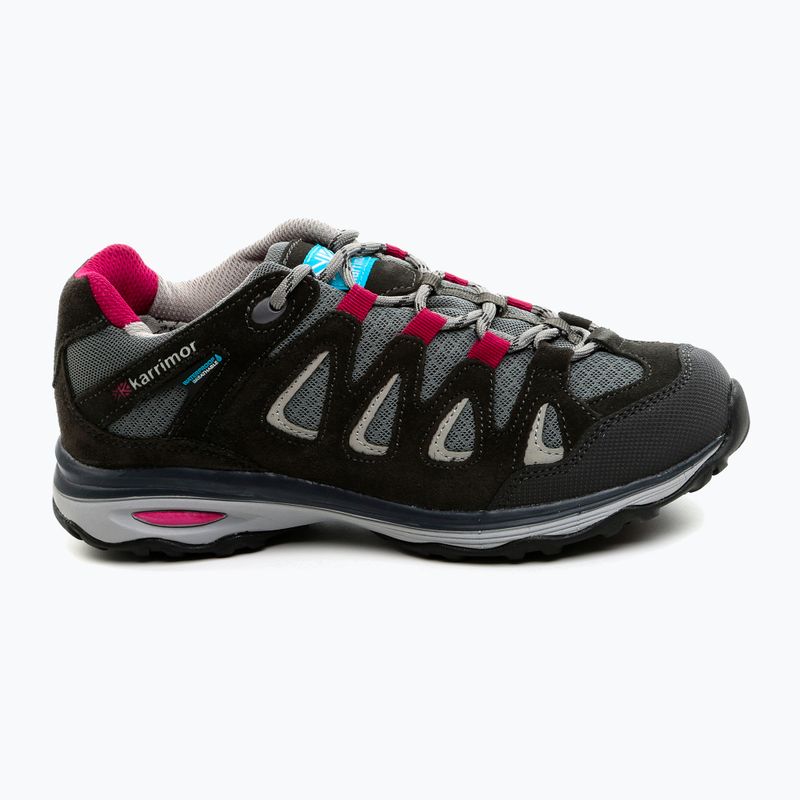 Women's trekking boots Karrimor Isla Low black c/pink 9