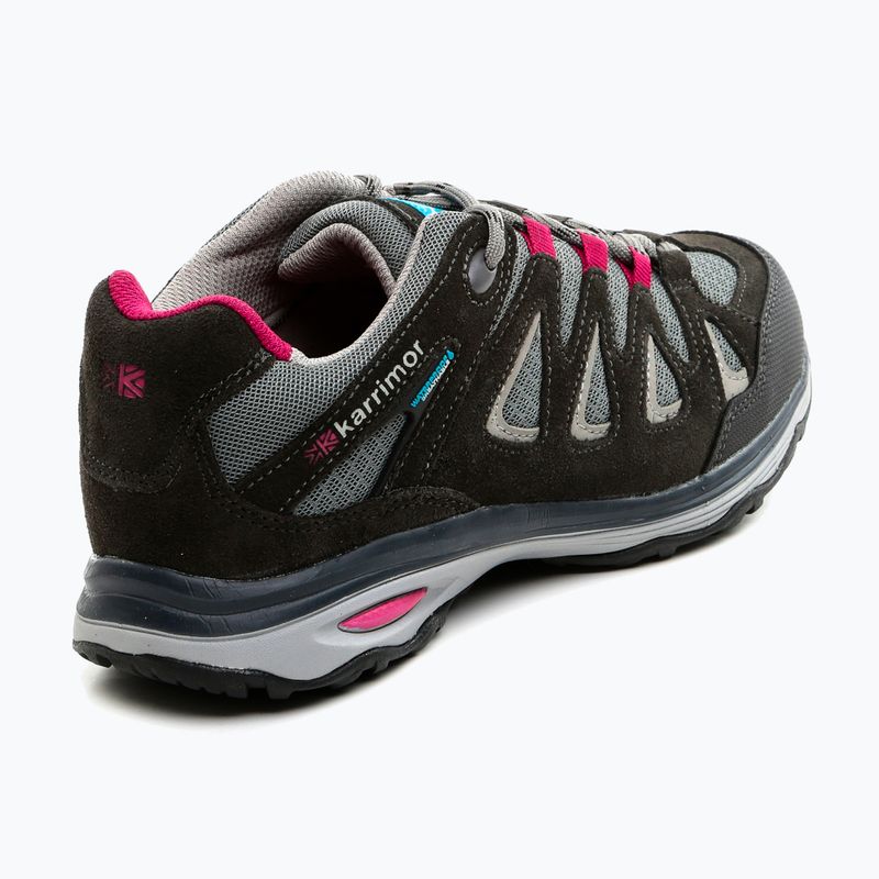 Women's trekking boots Karrimor Isla Low black c/pink 12