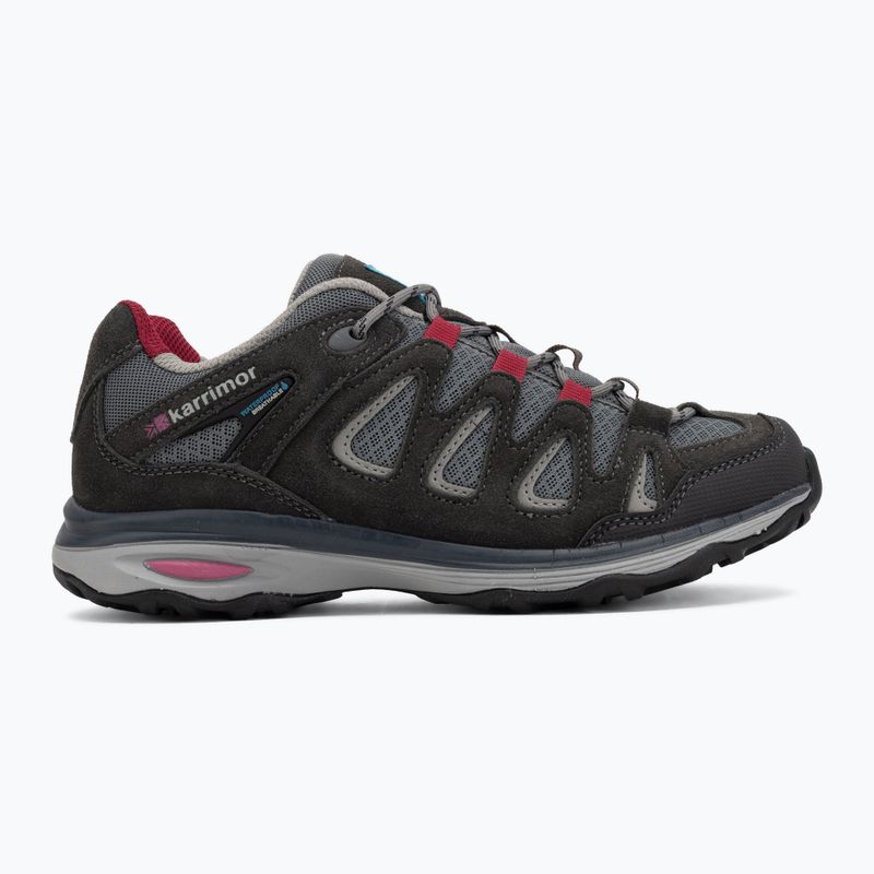 Women's trekking boots Karrimor Isla Low black c/pink 2