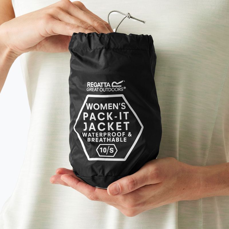Women's waterproof jacket REGATTA Pack-It III black 6