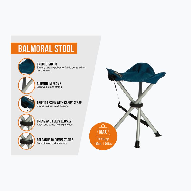 Vango Balmoral Aluminium Tourist Chair blue 2