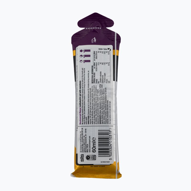 Science in Sport GO Isotonic gel sachet 60ml blackcurrant SIS131044 2