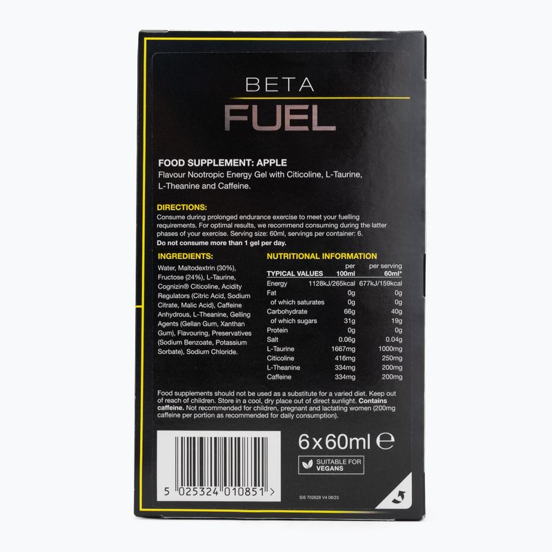 Energy gel set Science in Sport Beta Fuel Energy + Nootropics 6 x 60 ml apple 2