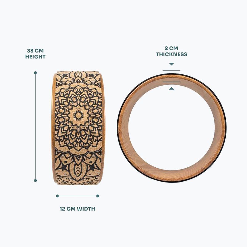Yoga ring Myga Mandala brown 6