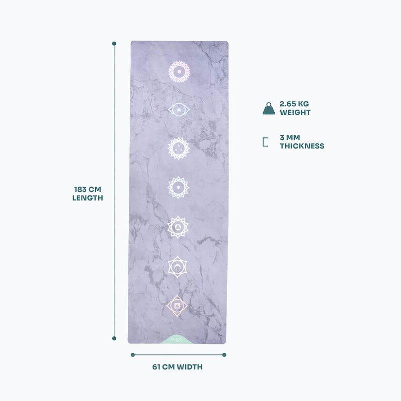 Yoga mat Myga Chakra Luxurious purple 7