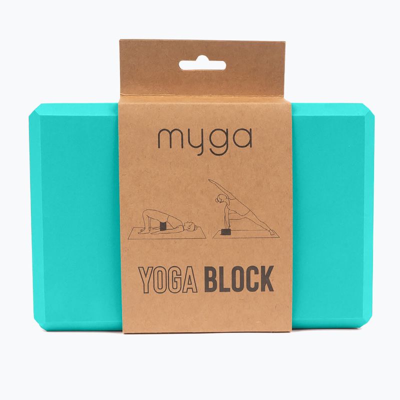 Yoga block Myga Foam Block turquoise 2
