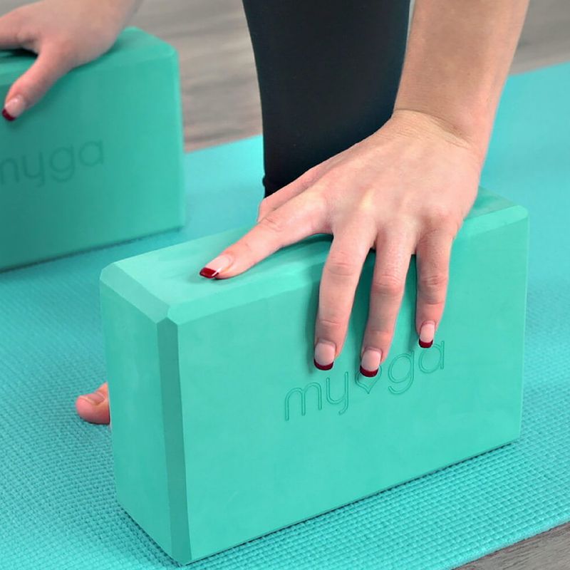 Yoga block Myga Foam Block turquoise 4