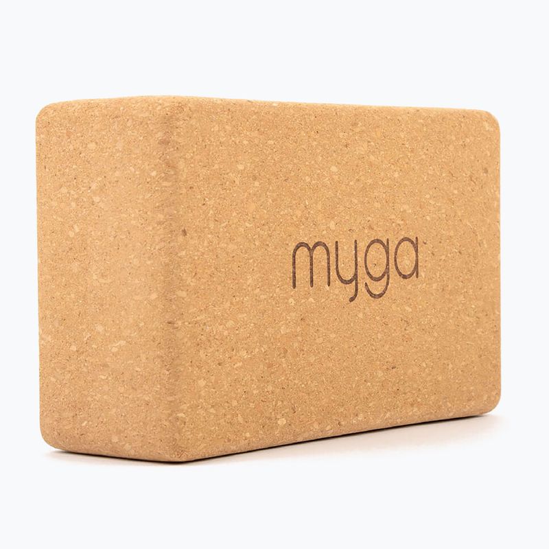 Yoga block Myga Cork Block brown 2