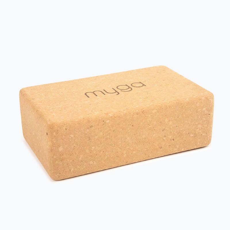 Yoga block Myga Cork Block brown 3