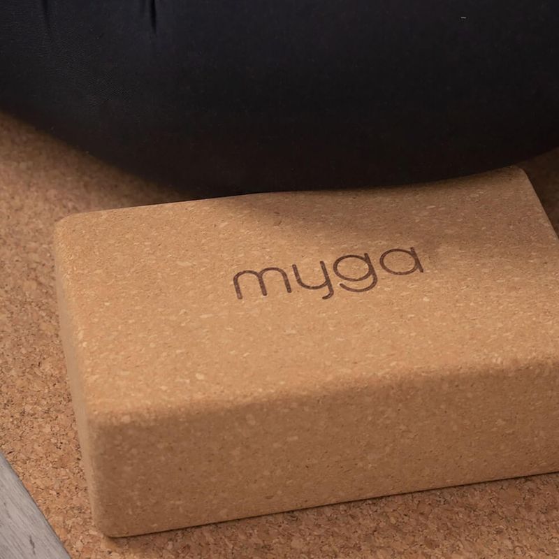 Yoga block Myga Cork Block brown 8