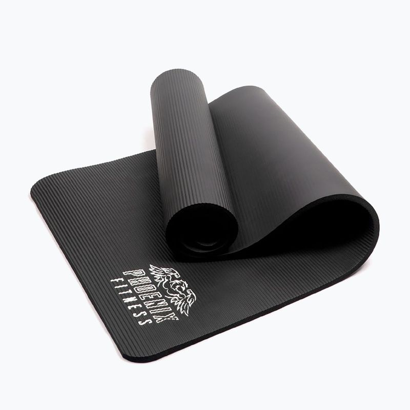 Yoga mat Phoenix Fitness black 3