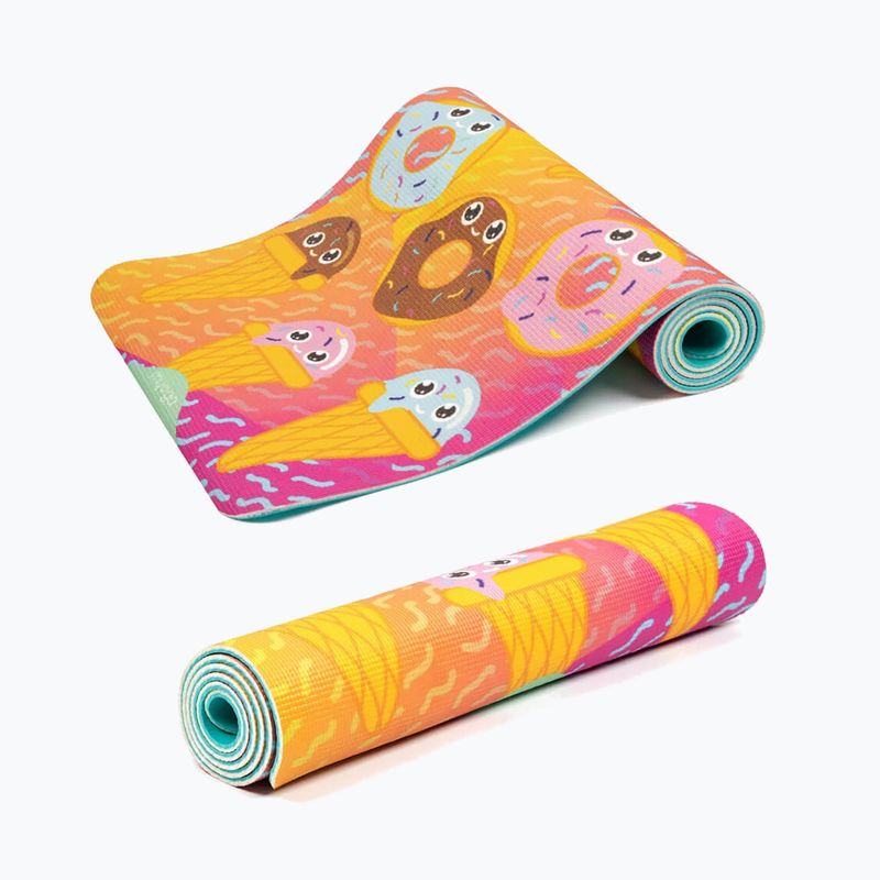 Children's yoga mat Myga Sweet Tooth yellow 4