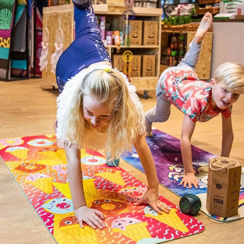 Children's yoga mat Myga Sweet Tooth yellow 6