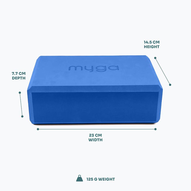 Yoga block Myga Foam Block do jogi navy 3