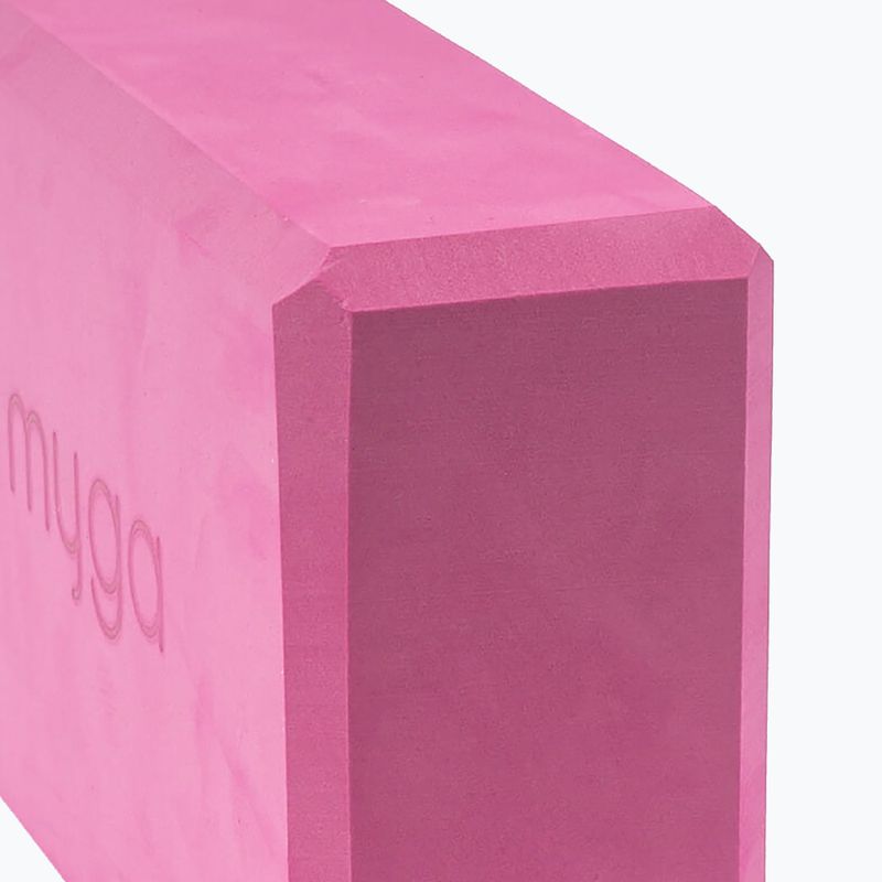Yoga block Myga Foam Block pink 3