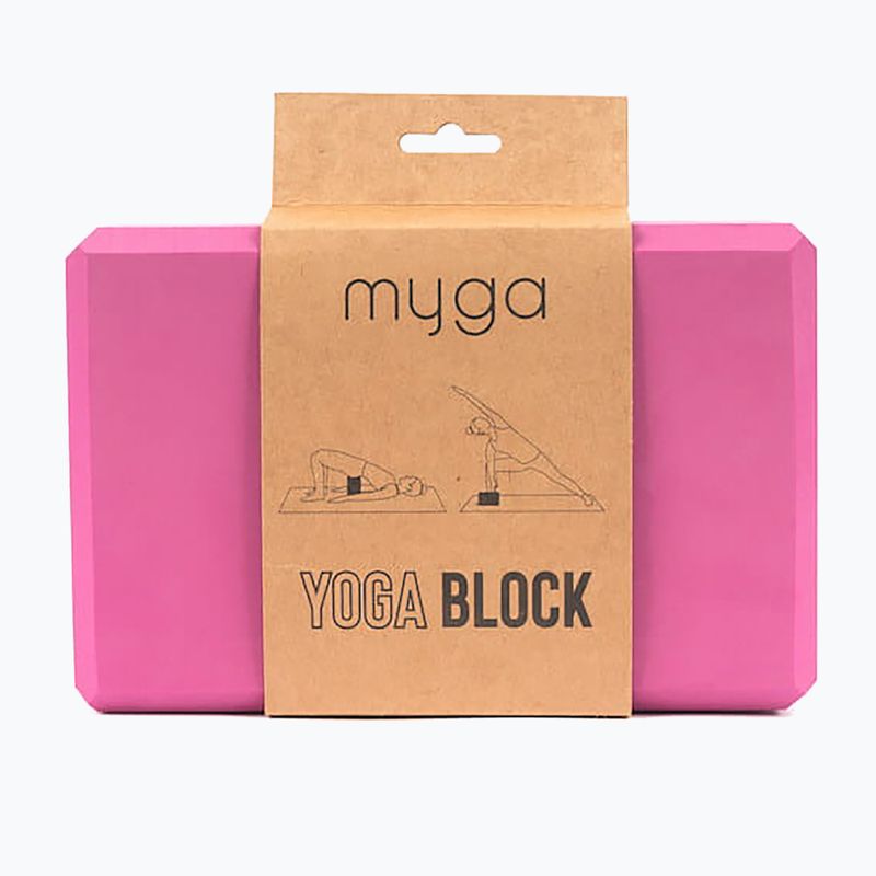 Yoga block Myga Foam Block pink 4