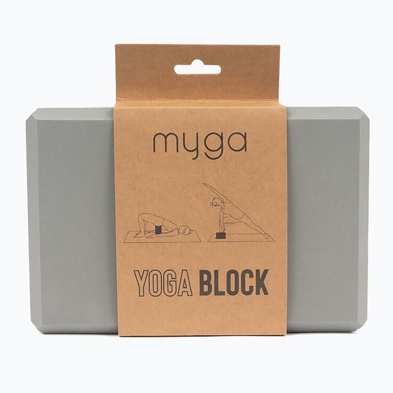 Yoga block Myga Foam Block do jogi grey 2