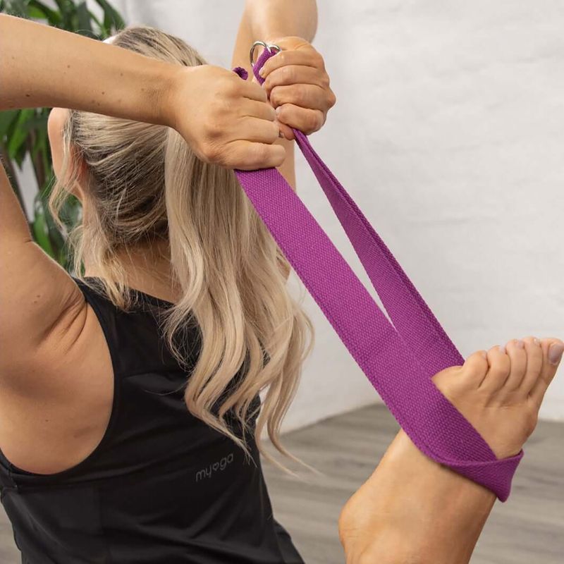 Yoga strap Myga 2 in 1 purple 5