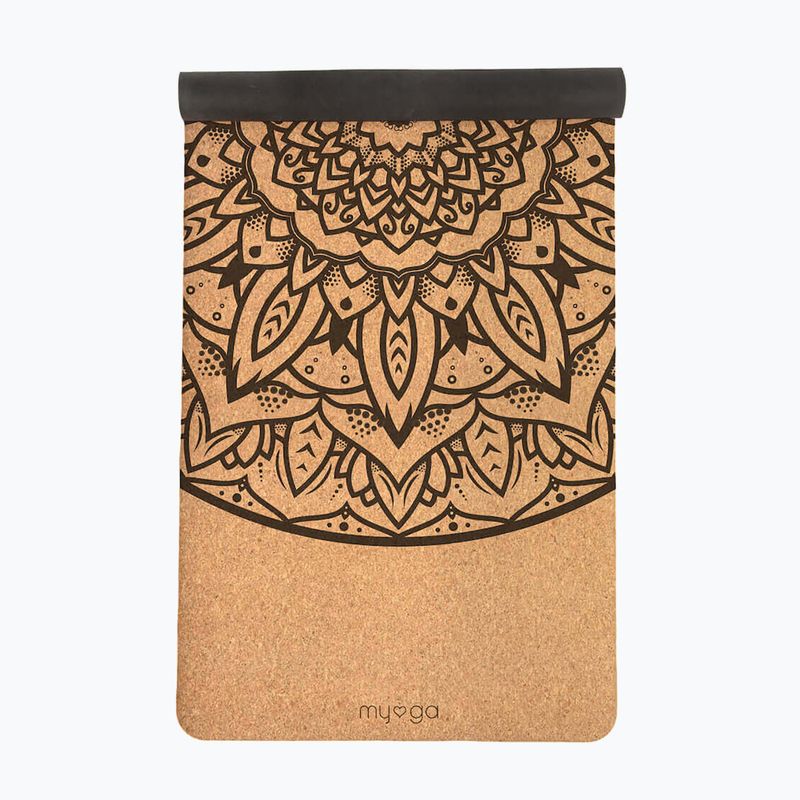 Yoga mat Myga Mandala XL 6 mm brown 2