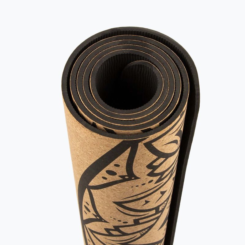 Yoga mat Myga Mandala XL 6 mm brown 6