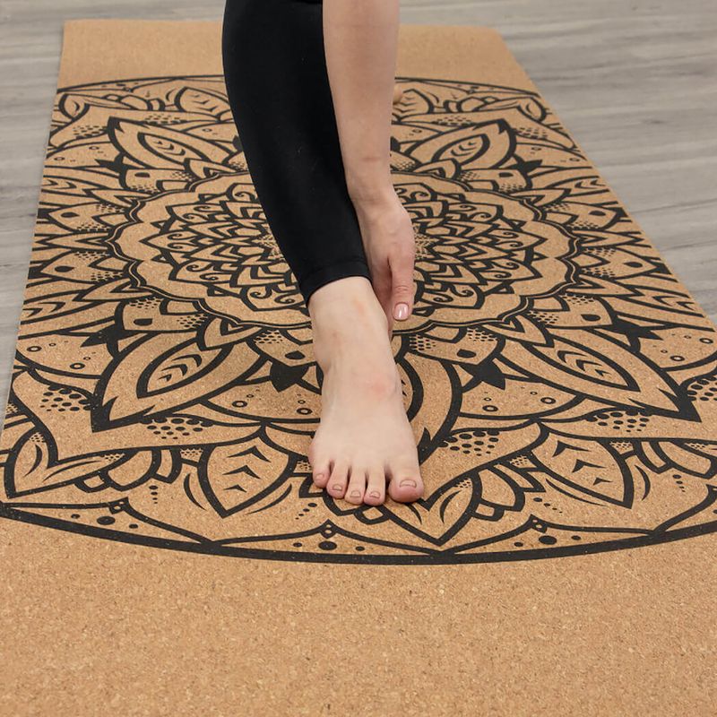 Yoga mat Myga Mandala XL 6 mm brown 8