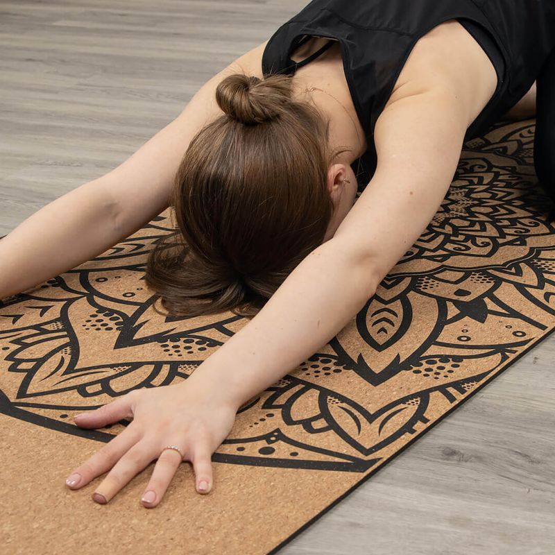 Yoga mat Myga Mandala XL 6 mm brown 9