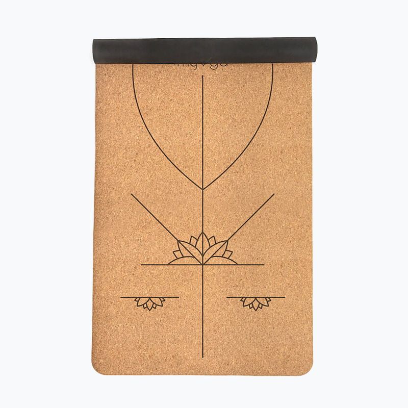 Yoga mat Myga Alignment XL 6 mm brown 7