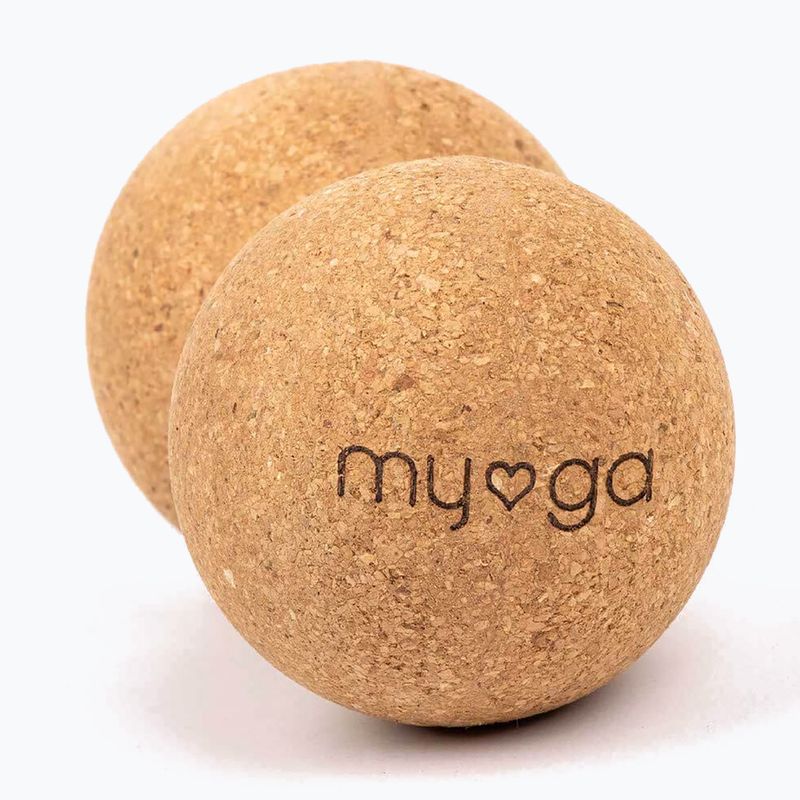 Massage ball Myga Duoball brown 2
