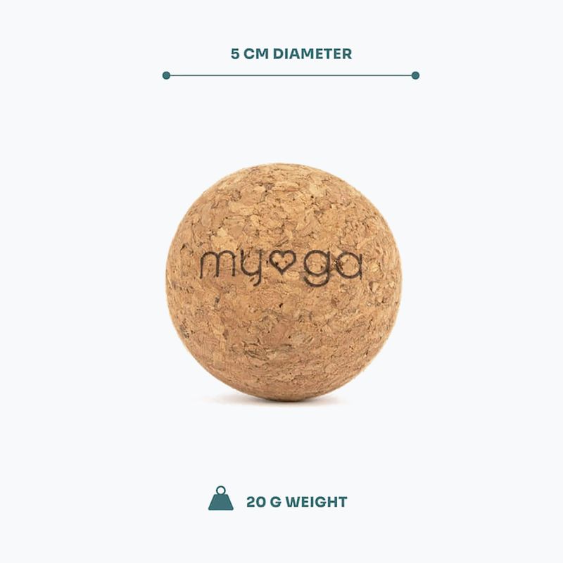 Massage ball Myga 5 cm brown 7