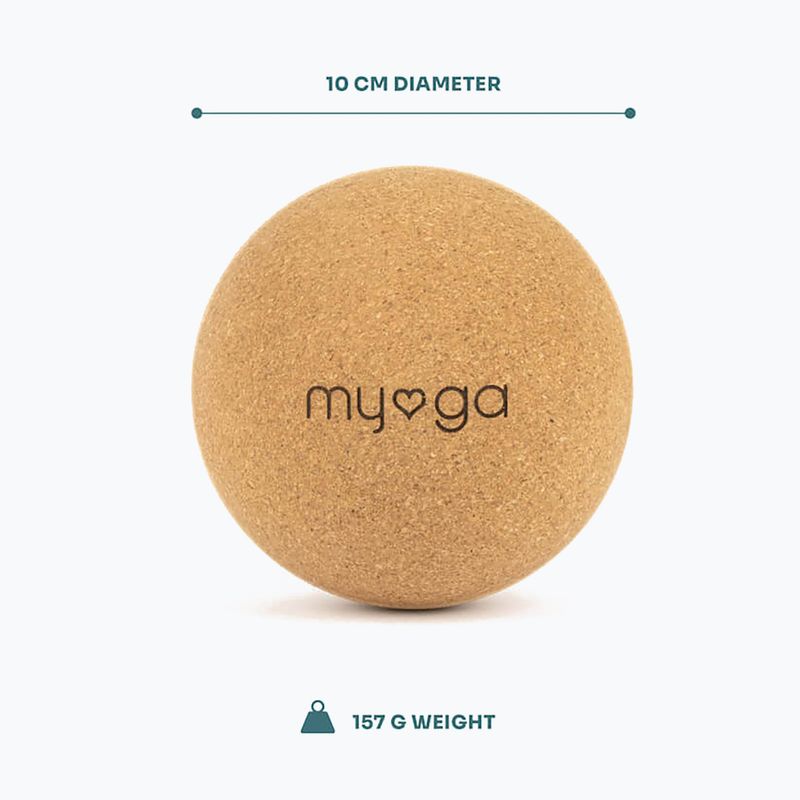 Massage ball Myga brown 4