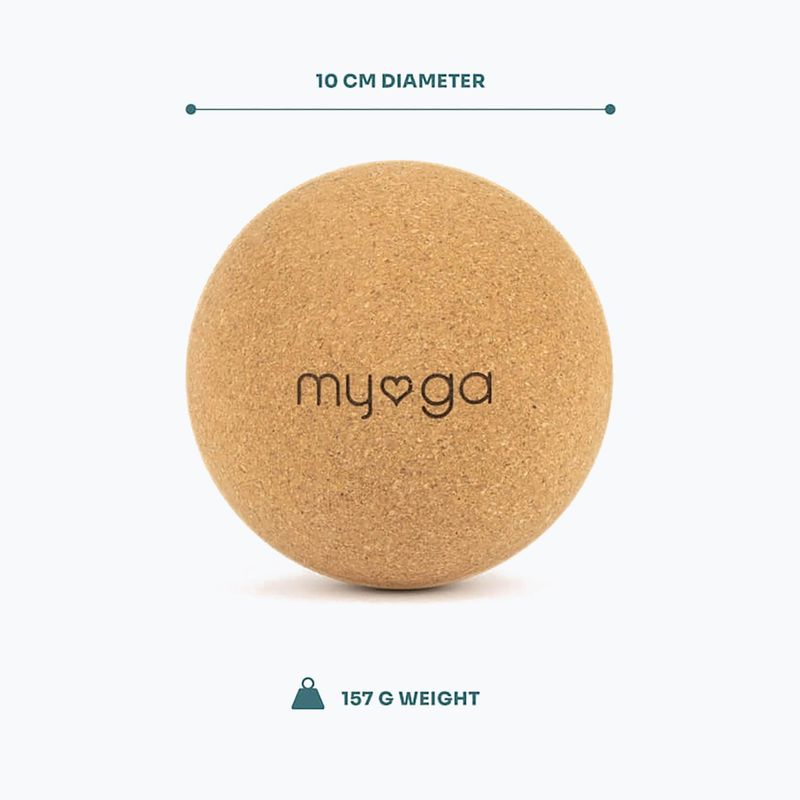 Massage ball Myga brown 8
