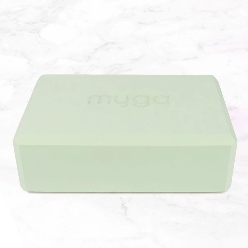 Yoga kit Myga Palm Yoga Set mat + block + strap green 8