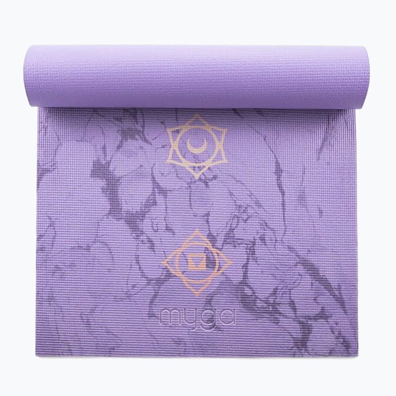 Yoga set Myga Chakra Yoga Set mat + block + purple strap 5
