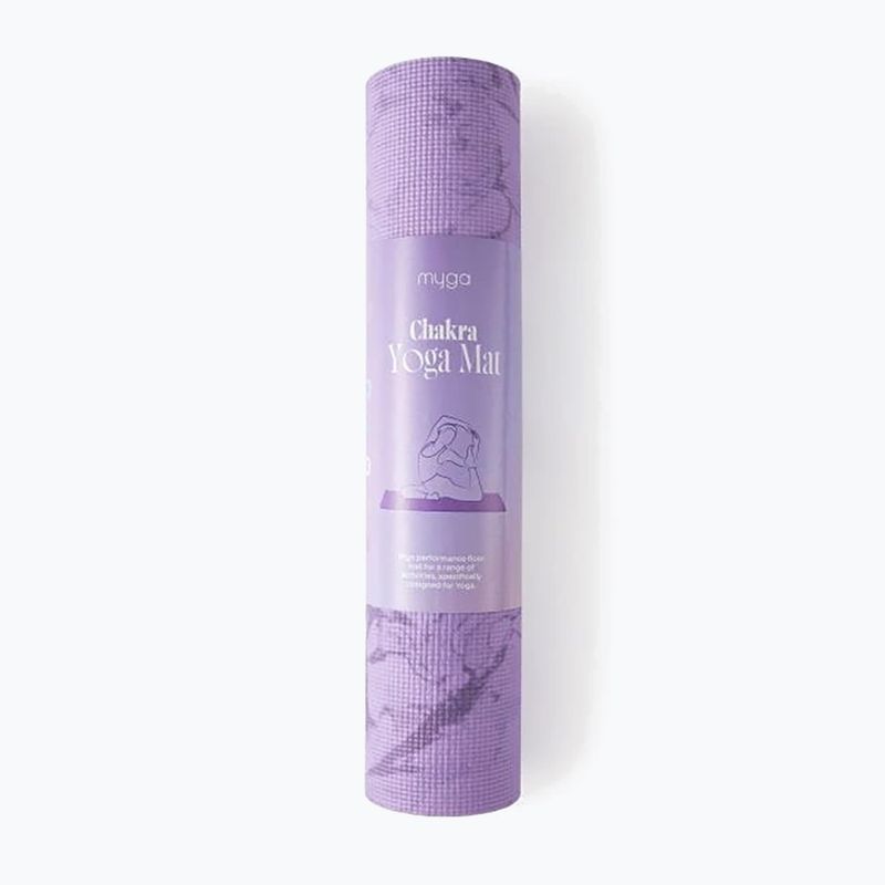 Yoga mat Myga Chakra 6 mm purple 8