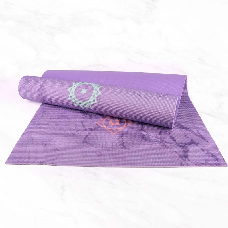 Yoga mat Myga Chakra 6 mm purple 11