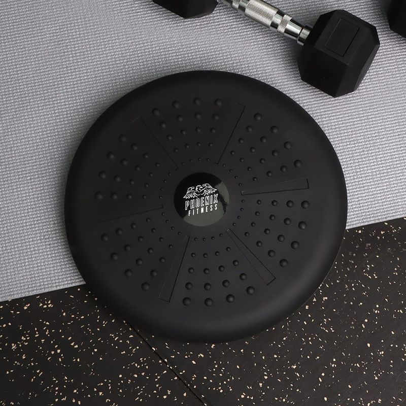 Sensory cushion Phoenix Fitness double-sided 33 cm black 3