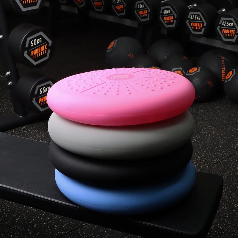 Sensory cushion Phoenix Fitness double-sided 33 cm black 4