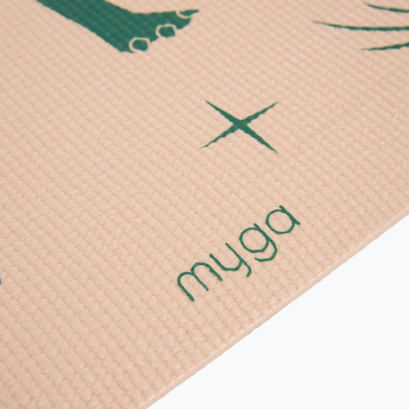 Yoga mat Myga Dino 3 mm beige 3