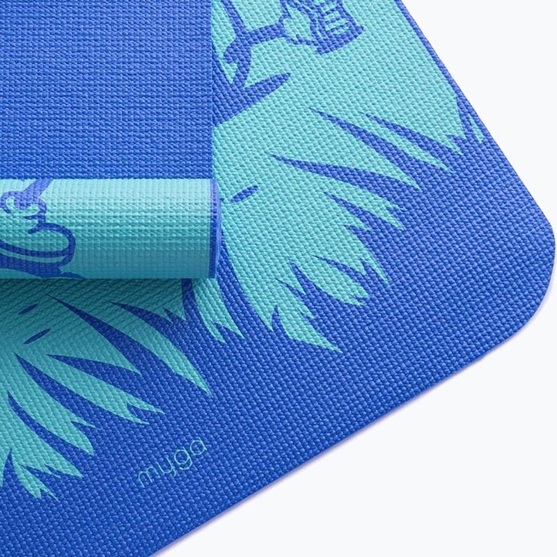 Children's yoga mat Myga Frenzy 3 mm blue 3